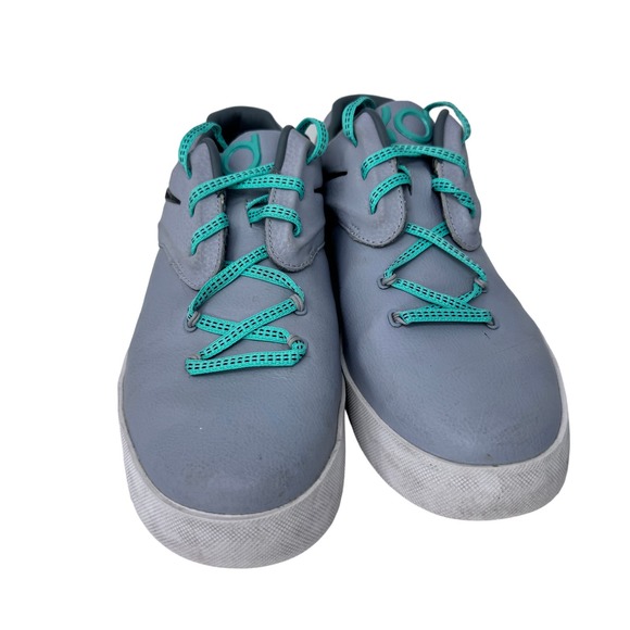 Nike KD Vulc 2 GS Sneaker Shoes Lace Up 725160-004 Grey Barely Green Size 7Y - Picture 4 of 9